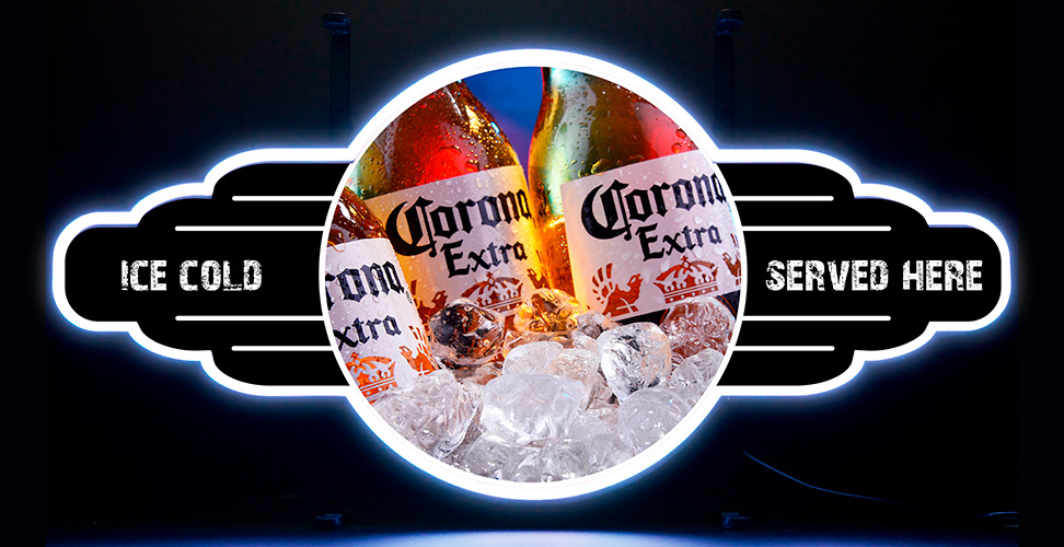 Contour Neon LED - Corona bottles