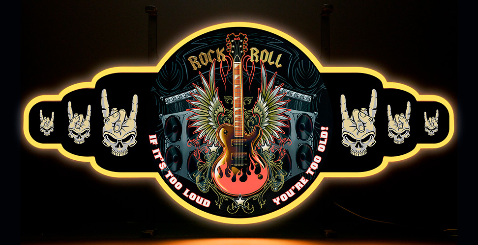 Contour Neon LED - Rock n Roll - Guitar