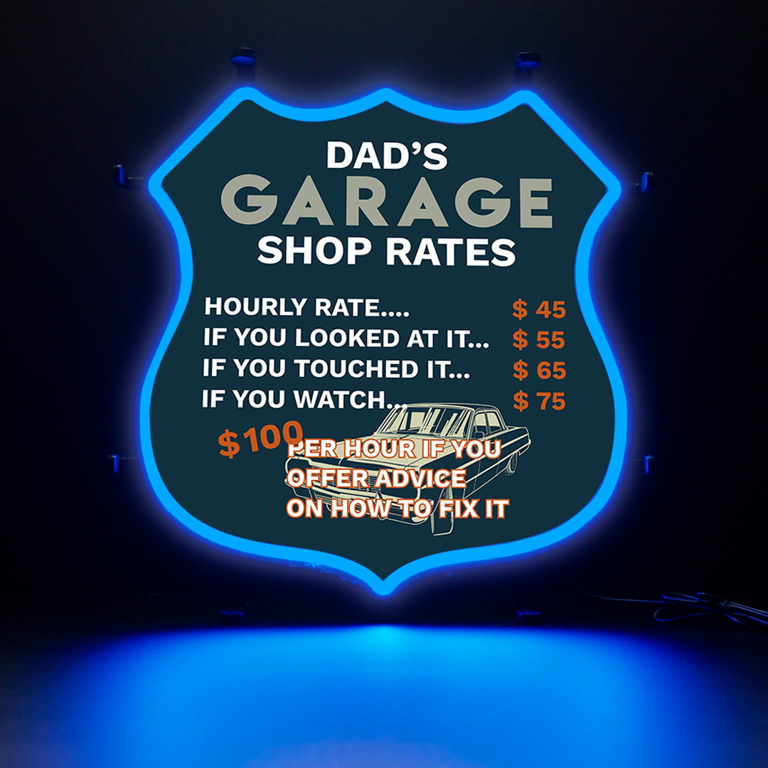 Contour Neon LED - Garage shop rates