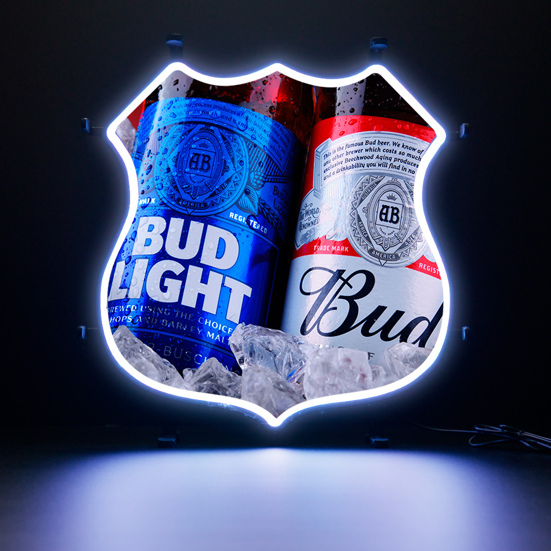 Contour Neon LED - Budweiser bottles