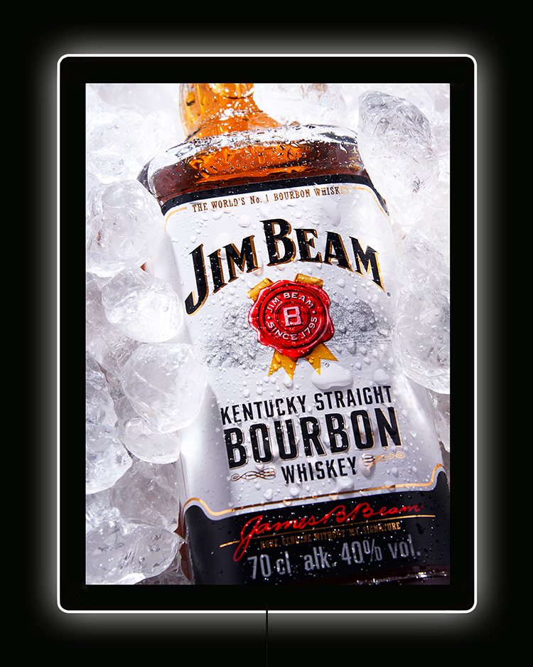 Backlight - Jim Beam bottle