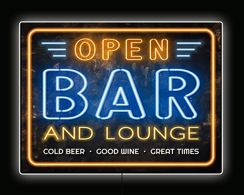 Backlight - BAR Lounge Open