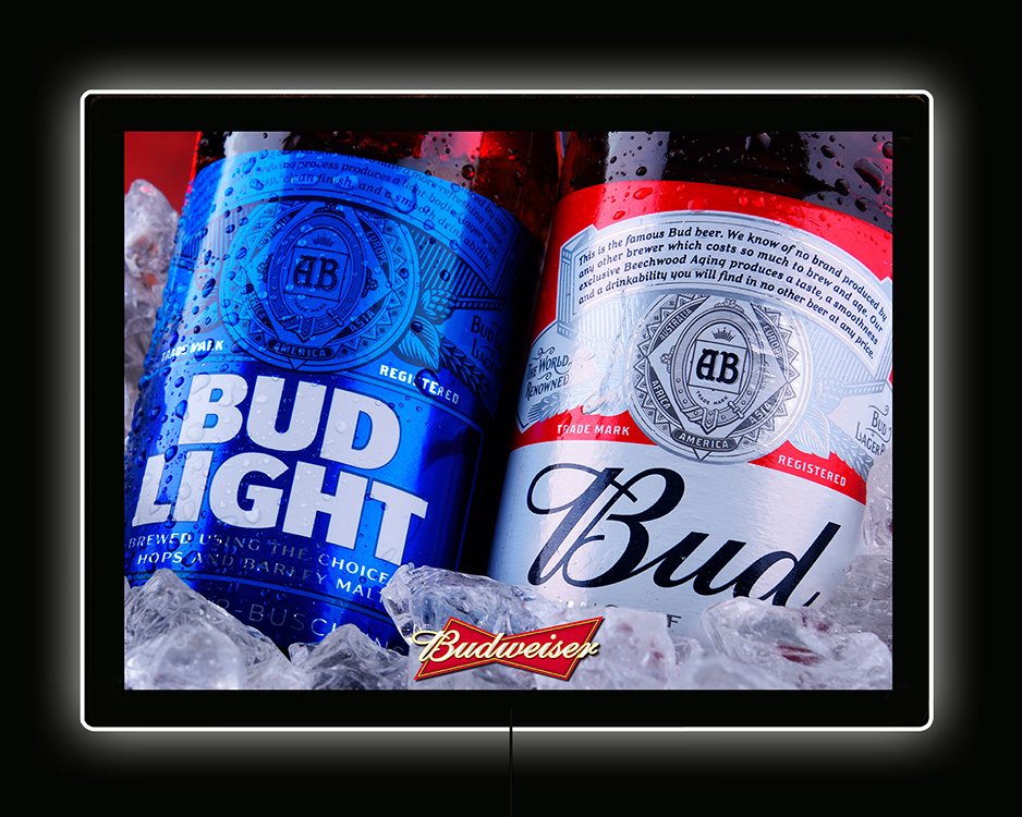 Backlight - Bud bottles